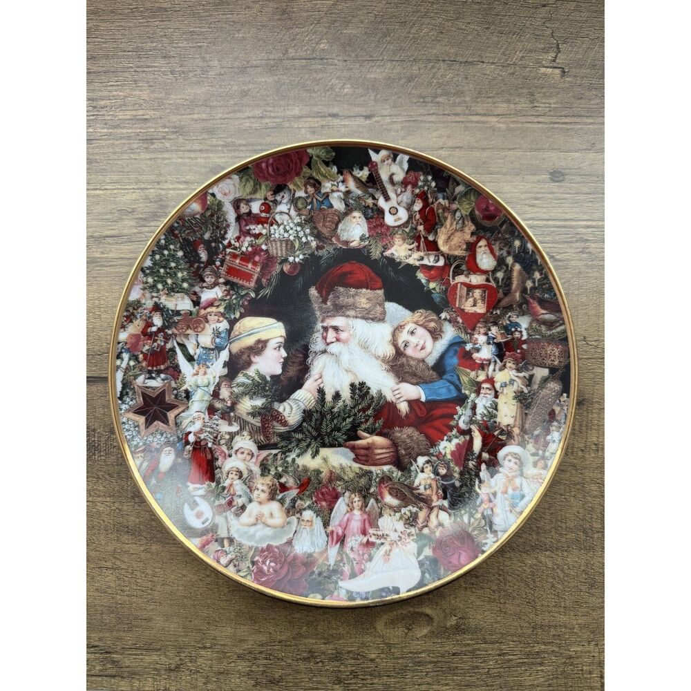 Vintage 1992 Hamilton Collection Christmas Plate "A Visit from St. Nicholas"